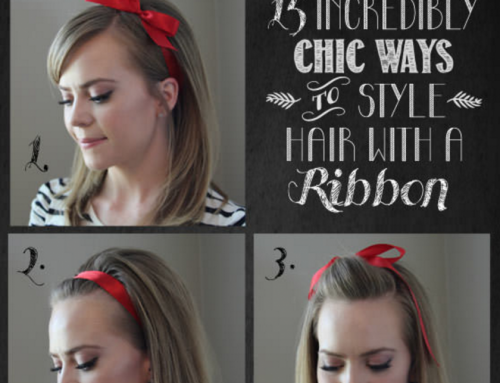 Hair do’s with a ribbon
